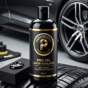Parlak Oto Premium Care - Pro Jel Lastik Parlatıcı & Koruyucu (500ml) - Ultra Siyah Islak Görünüm